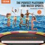 VEVOR Dmuchana trampolina wodna, wodoodporna, odporna na ścieranie, trwała trampolina wodna z dużą powierzchnią do skakania 5,18 m, platforma do skakania do trampoliny w parku wodnym, zabawki żółte