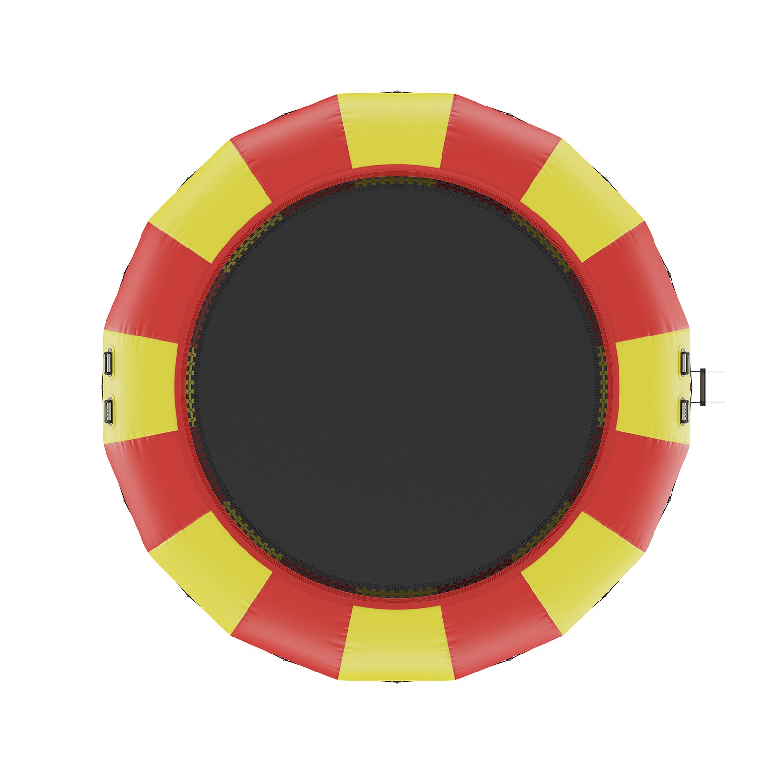 VEVOR Inflatable Water Trampoline Ladder, Waterproof, Abrasion-Resistant, Durable Water Trampoline, 5.18 m Large Jumping Surface, Jumping Platform Water Park Pool Trampoline, Toys Yellow