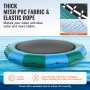 VEVOR Dmuchana trampolina wodna, wodoodporna, odporna na ścieranie, trwała trampolina wodna z dużą powierzchnią do skakania 4,57 m, platforma do skakania, trampolina do parku wodnego, zabawki w kolorze niebieskim i zielonym