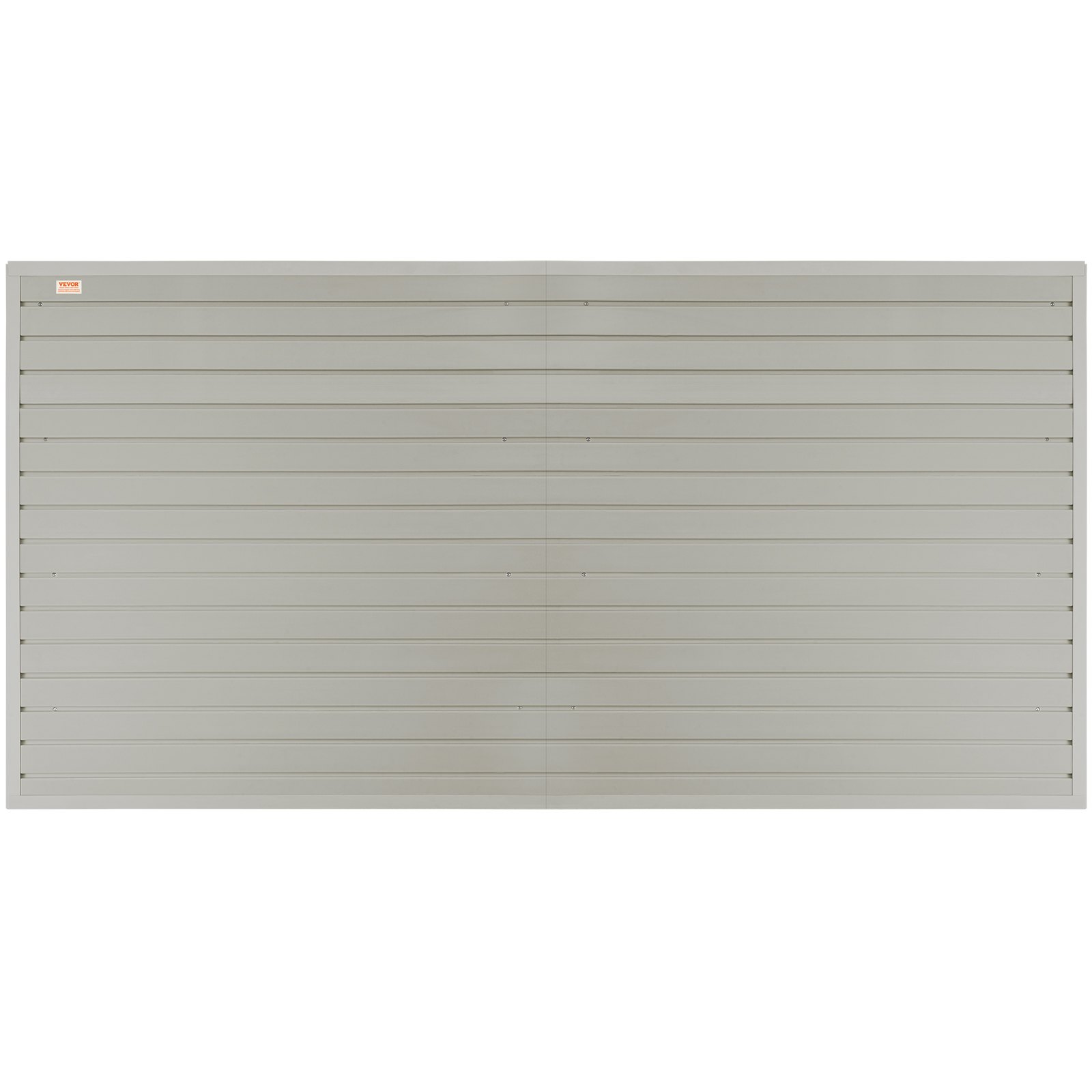 Zestaw 8 paneli ściennych VEVOR, 243,8 x 129,1 cm, uchwyt na narzędzia, organizer ścienny z WPC, listwy ścienne, perforowana płyta ścienna, idealny do warsztatu, magazynu, piwnicy, stołu warsztatowego, garażu