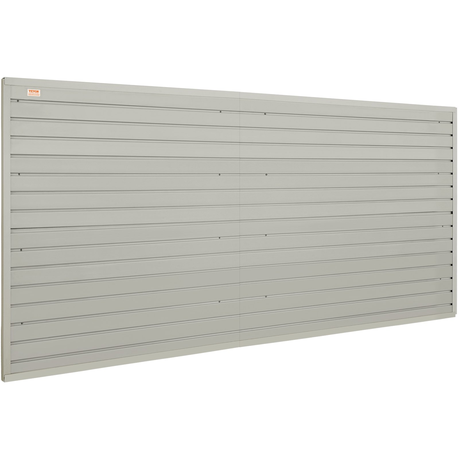 Zestaw 8 paneli ściennych VEVOR, 243,8 x 129,1 cm, uchwyt na narzędzia, organizer ścienny z WPC, listwy ścienne, perforowana płyta ścienna, idealny do warsztatu, magazynu, piwnicy, stołu warsztatowego, garażu