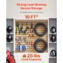 Ściana narzędziowa VEVOR 1220x1220x18mm MDF Garażowa ściana listwowa z modułową konstrukcją