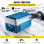 BuoQua 22L Car Refrigerator Compressor Cooler Stainless Steel Holiday Insulated Box Mini Fridge Cooler Car and Power Outlet