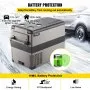 VEVOR Portable Cooler Box 45L Car Refrigerator Compressor Cooler Box Mini Fridge Electric Freezer Box Freezer for Car Camping Truck Boat