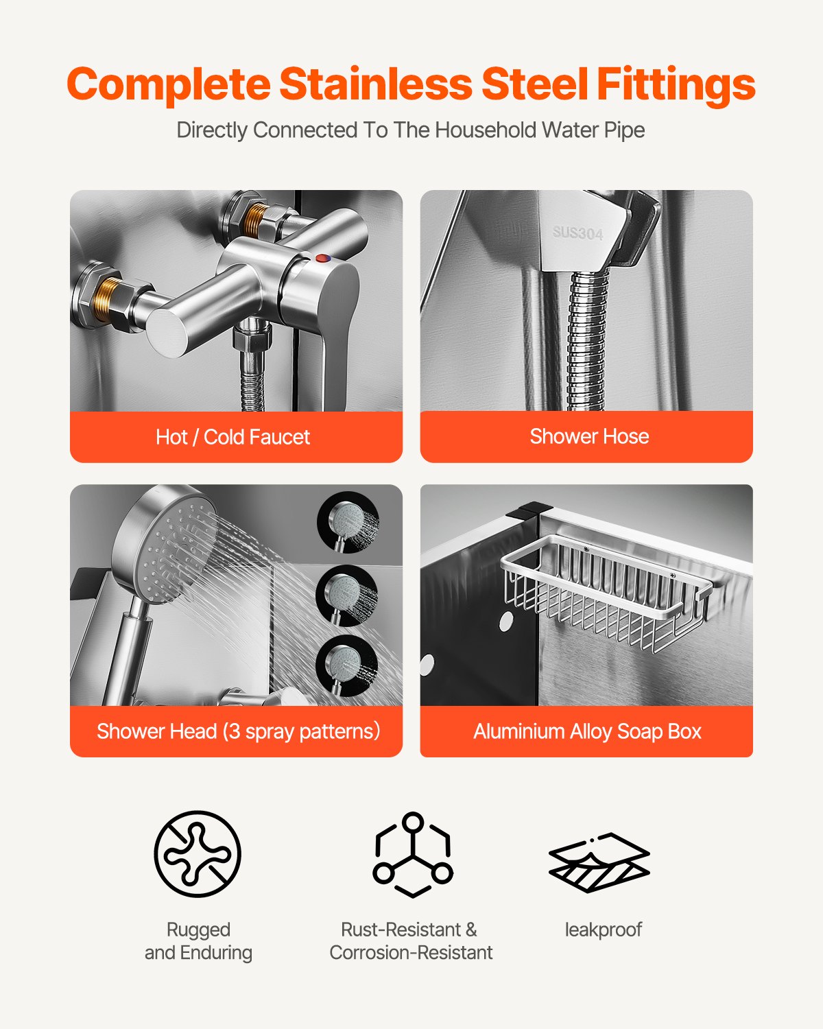 VEVOR Stacja do mycia psów ze stali nierdzewnej, wanna do pielęgnacji zwierząt 870x488x1025 mm ze schodkami do przechowywania, kranem, słuchawką prysznicową i uchwytem na mydło, wanna dla psów, dla średnich i małych zwierząt (lewe drzwi)
