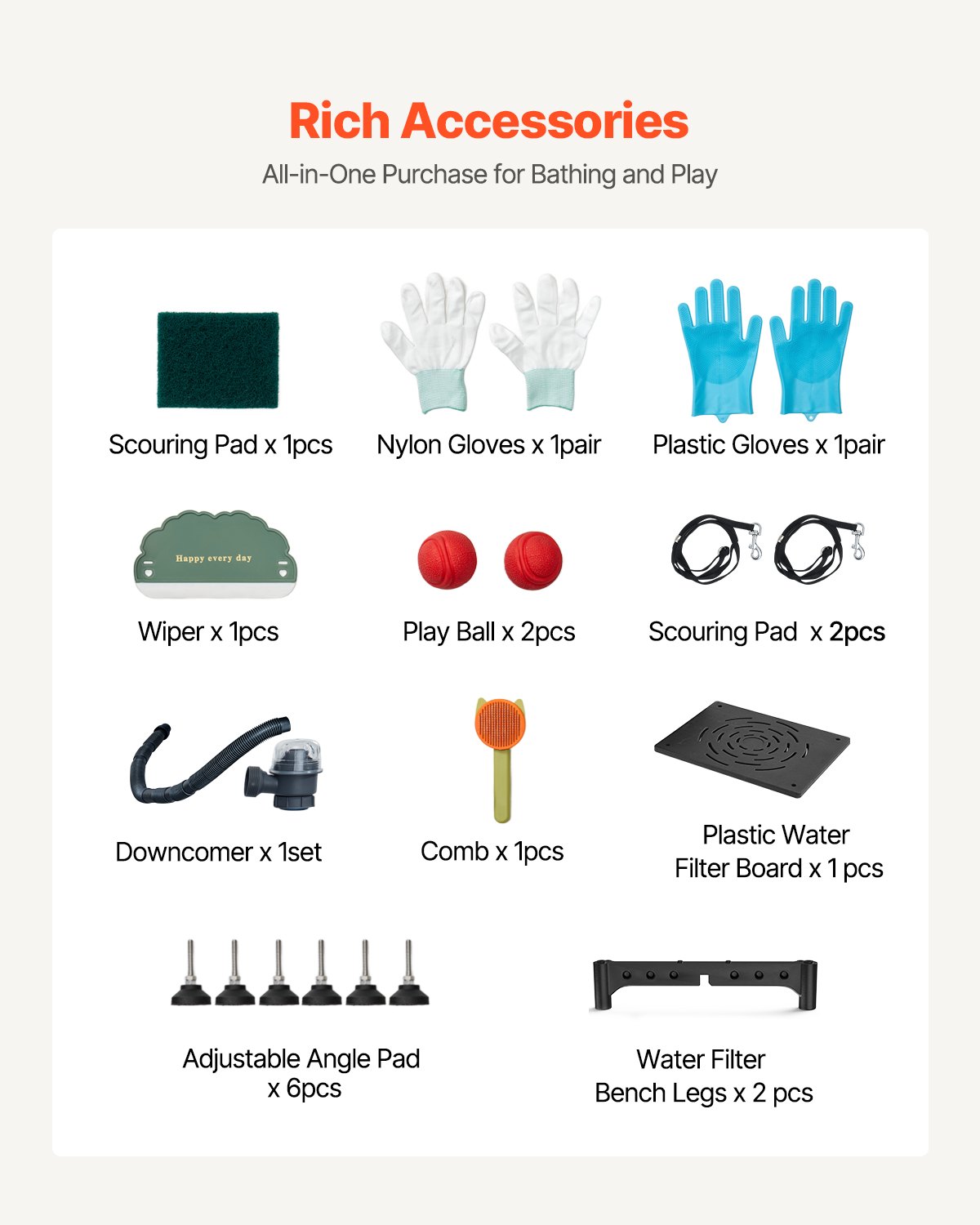 VEVOR Stacja do mycia psów ze stali nierdzewnej, wanna do pielęgnacji zwierząt 961x620x1220 mm ze schodkami do przechowywania, kranem, słuchawką prysznicową i uchwytem na mydło, dla dużych, średnich i małych zwierząt (drzwi prawe)