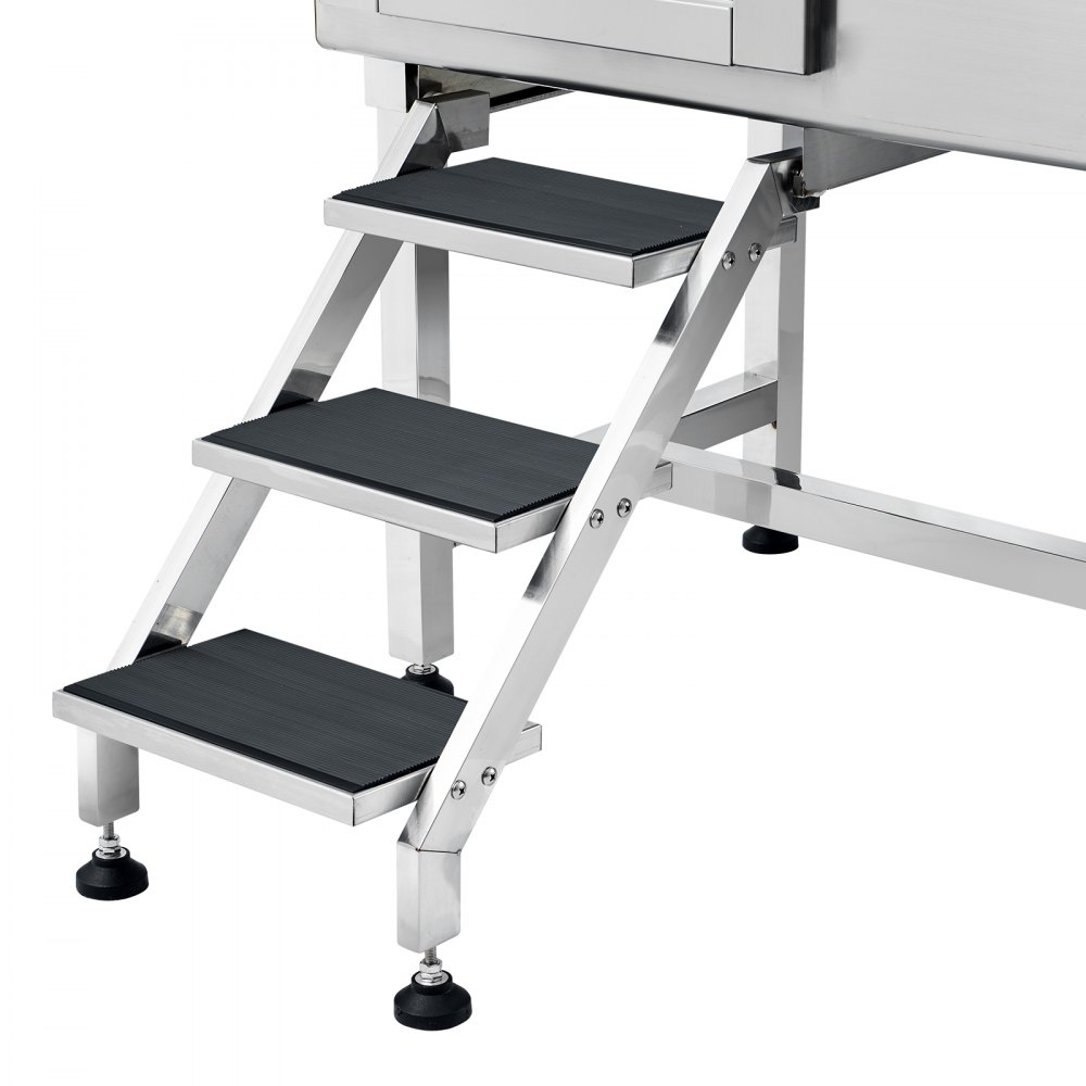 VEVOR Profesjonalna wanna do pielęgnacji psów 1574,8 mm ze stali nierdzewnej, stacja do mycia psów, 200 kg, system do pielęgnacji psów, wanna do pielęgnacji zwierząt ze składaną konstrukcją, prysznic dla psów, wanna do mycia