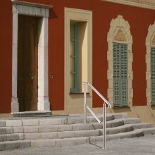 Poręcz schodowa VEVOR Balustrady schodowe Poręcz ze stali nierdzewnej regulowana 5-stopniowa poręcz wejściowa