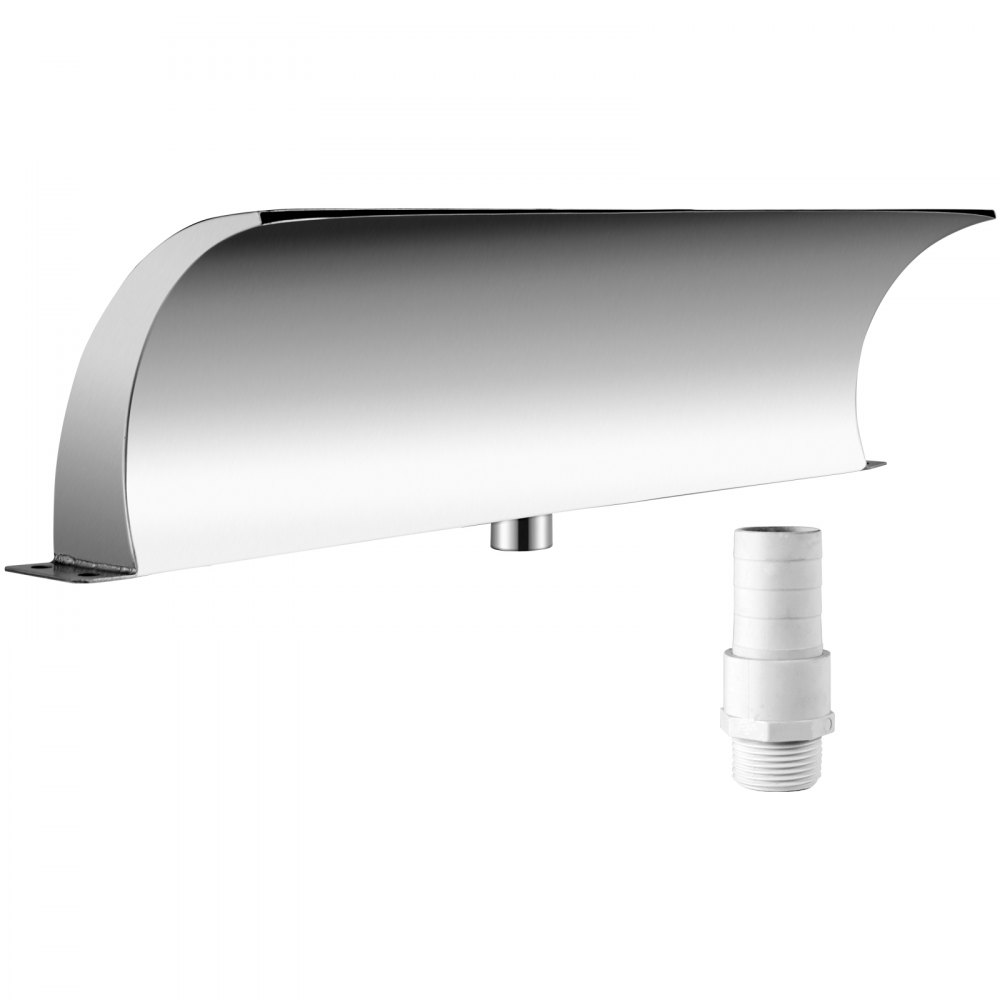 VEVOR wodospad prysznic strumień wody fontanna basenowa ze stali nierdzewnej dolny wlot wody