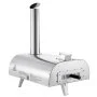 VEVOR Pizza Oven Outdoor, 12" Pellet Pizza Oven, Portable Pizza-Stove with Built-in Thermometer, Wood Fired Stainless Steel Pizza-Maker, for Backyard, Camping, Pizza-Stone, Shovel, Carry Bag, Silver