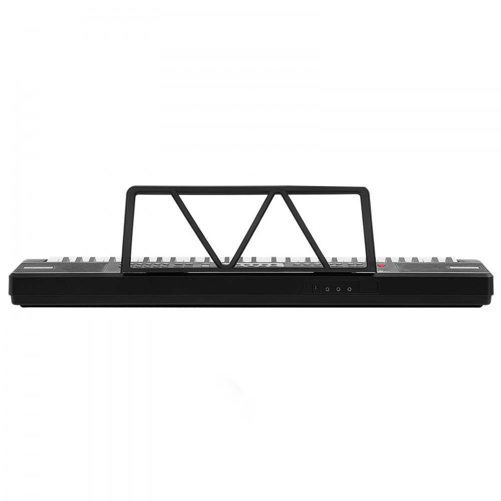 VEVOR Pianino cyfrowe 61 klawiszy, półważone pianino elektryczne, klawiatura elektroniczna dla początkujących i miłośników muzyki, 100 brzmień i rytmów, z głośnikami stereo HiFi, pulpitem na nuty, złączem USB/MIDI