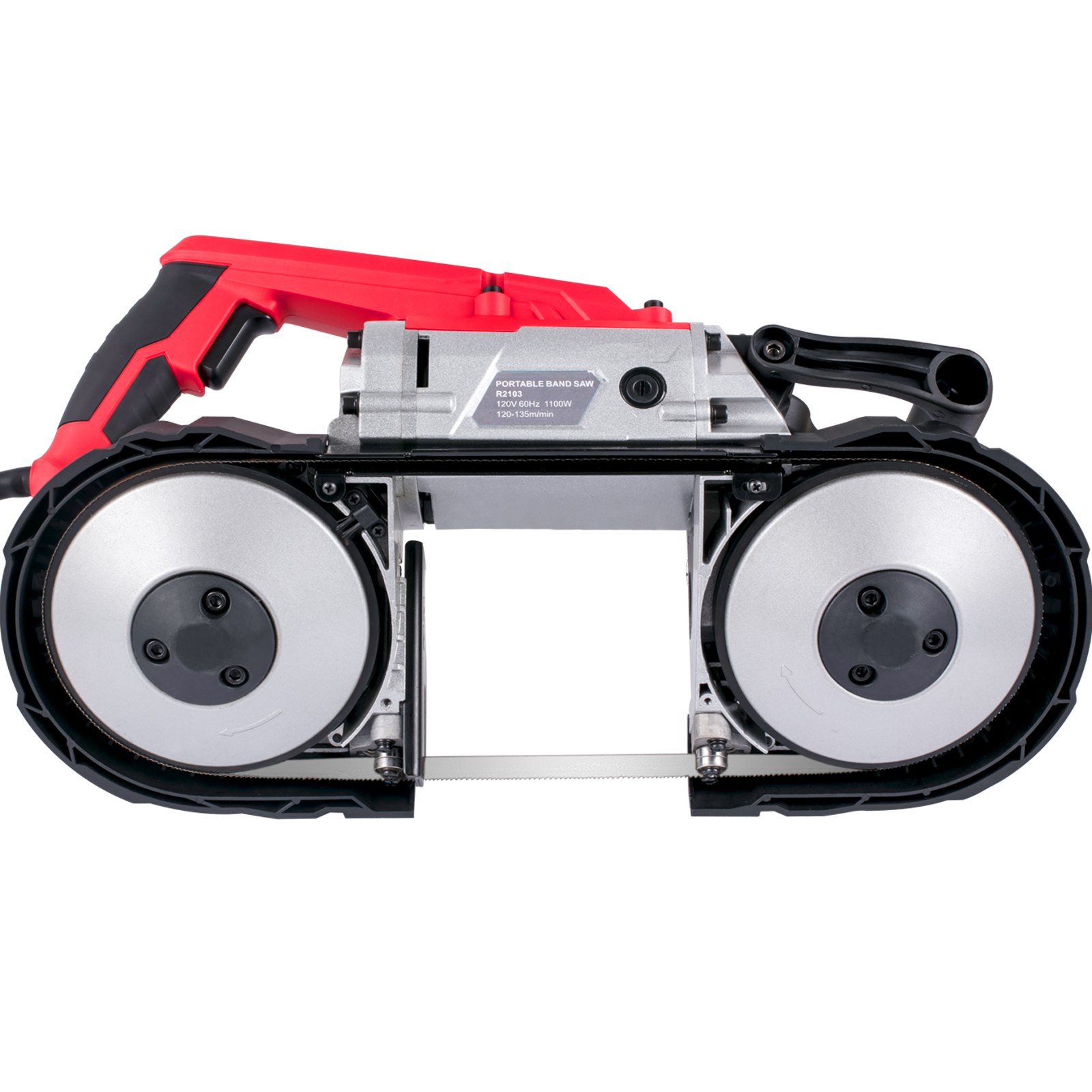 Piła taśmowa VEVOR 12,7 cm, szerokość cięcia 1100 W, brzeszczot stalowy 2,9 A, piła żelazna 200 cm, 6-stopniowa prędkość, piła taśmowa do metalu, piła taśmowa dla wymagających użytkowników, piła żelazna 55 × 17 × 29 cm