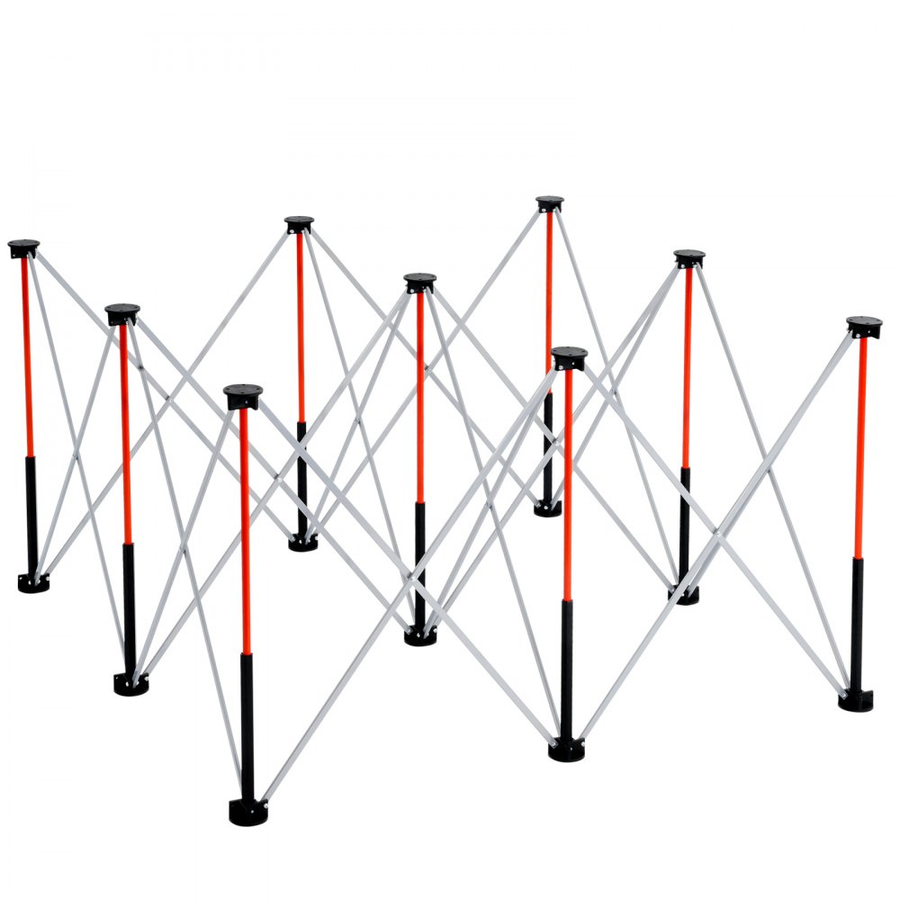 VEVOR przenośny składany stojak roboczy (1264 x 1264 x 733 mm), składany stojak roboczy o udźwigu 1589 kg i torbie do przechowywania (bez blatu) do warsztatu garażowego