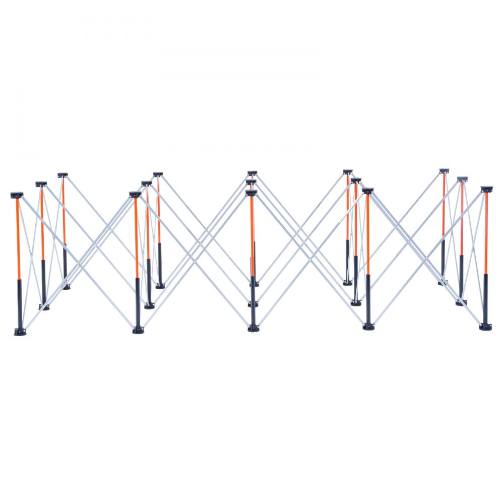 VEVOR przenośny składany stojak roboczy (2467 x 1266 x 865 mm), składany stojak roboczy o udźwigu 2724 kg i torbie do przechowywania (bez blatu) do warsztatu garażowego