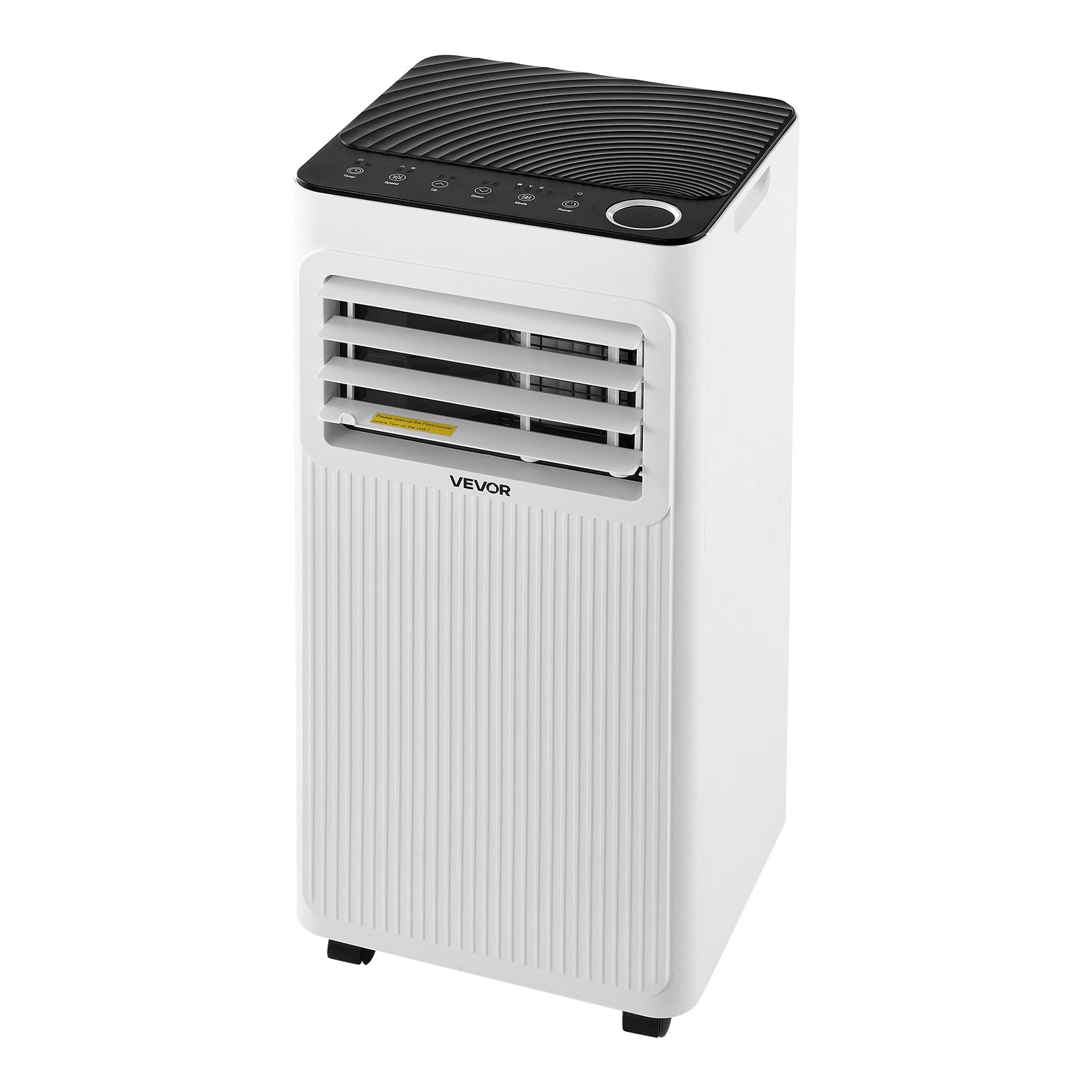 Klimatyzator przenośny VEVOR 9000 BTU 2,6 kW z przewodem wydechowym, 3 w 1 z chłodzeniem, wentylacją i osuszaniem, wyświetlaczem LED, pilotem zdalnego sterowania i 24-godzinnym timerem do użytku wewnątrz pomieszczeń