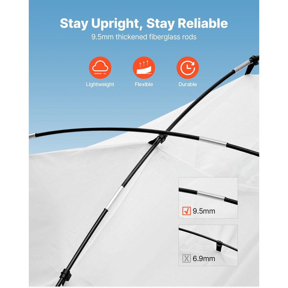 VEVOR przenośny namiot do lakierowania natryskowego (obszar roboczy 293 x 230 x 188 cm) Namiot do lakierowania natryskowego, wodoodporna kabina lakiernicza ze zintegrowaną podłogą i zwijanymi drzwiami do szafek, krzeseł i stołów