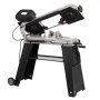VEVOR metal band saw with stand, rectangular cutting capacity 10x15cm, hacksaw with 550W motor, 0–45° angle adjustment, variable speed, for metal, wood and plastic
