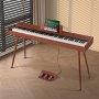 Pianino cyfrowe VEVOR, 88 klawiszy, pianino elektryczne, podwójna klawiatura i głośnik, czteronożny stojak na pianino ze słuchawkami, 200 tonów i rytmów, obsługa Bluetooth/USB/MIDI, dla początkujących