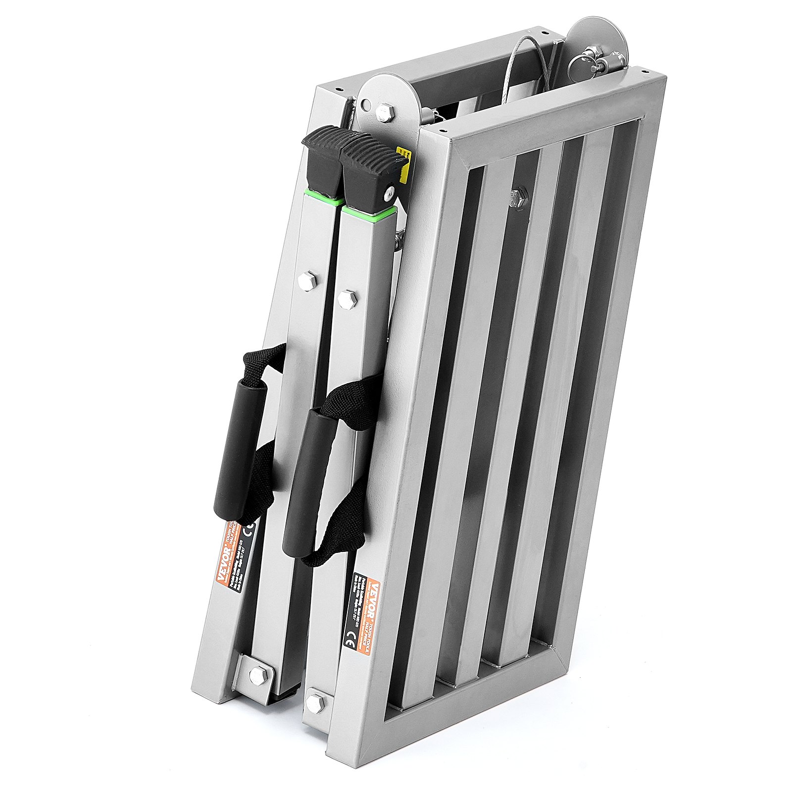 Platforma robocza VEVOR 500-740 mm, składana drabina ze stali stopowej, przenośna platforma robocza, udźwig 180 kg, stołek do malowania płyt gipsowo-kartonowych, czyszczenia, mycia