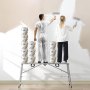 VEVOR work platform 800-1295 mm, foldable stepladder made of alloy steel, portable work platform, load capacity 400 kg, stepladder for painting drywall, cleaning, washing