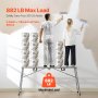 Platforma robocza VEVOR 900-1500 mm, składana drabina ze stali stopowej, przenośna platforma robocza, udźwig 400 kg, stołek schodkowy do malowania płyt gipsowo-kartonowych, czyszczenia, mycia