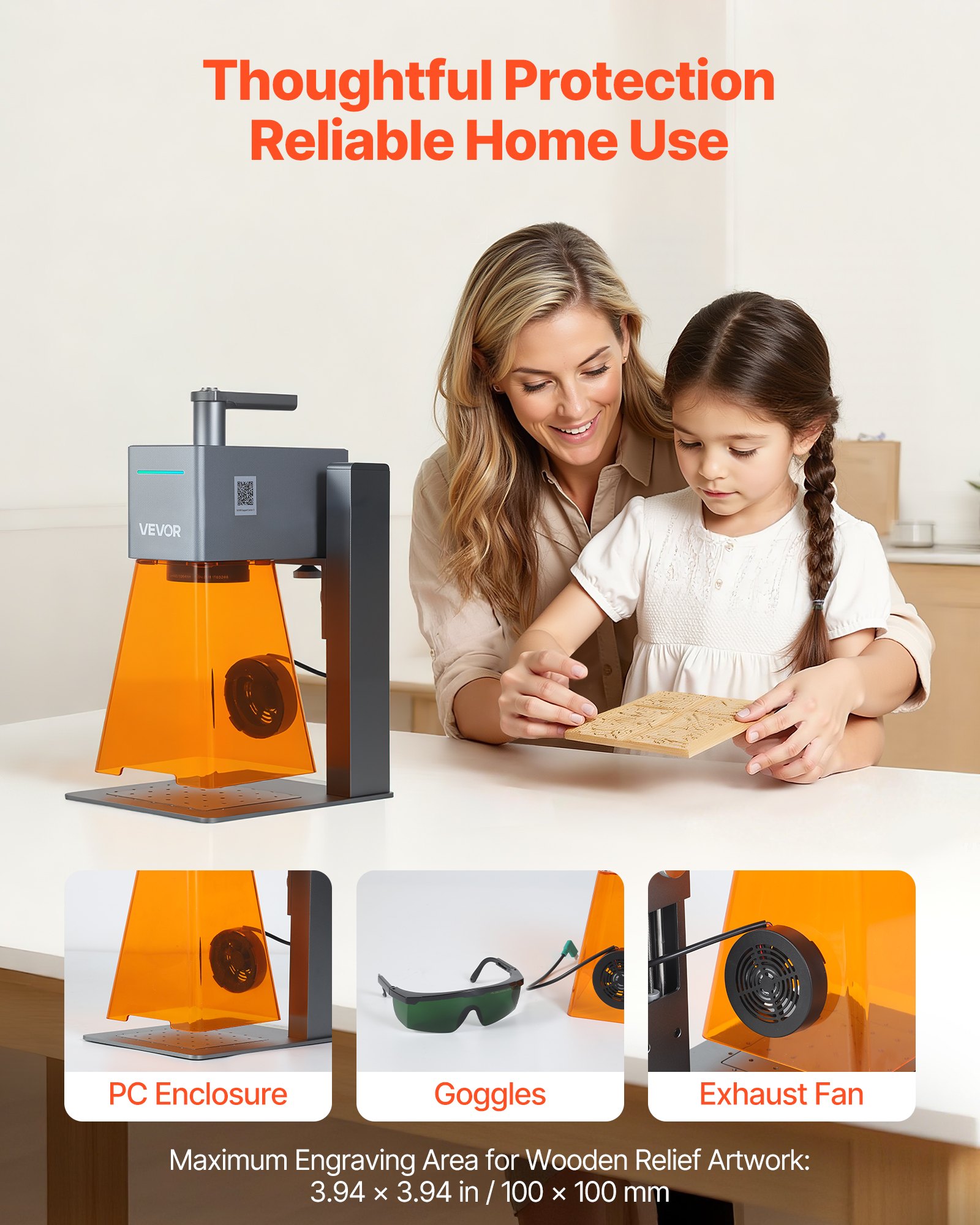 VEVOR Przenośna grawerka laserowa 5000 mm/s, maszyna do grawerowania i cięcia, laser ręczny 12 W (niebieski), dokładność grawerowania 0,01 x 0,01 mm, narzędzie do grawerowania DIY w drewnie, akrylu, skórze i tkaninach, klasa 4