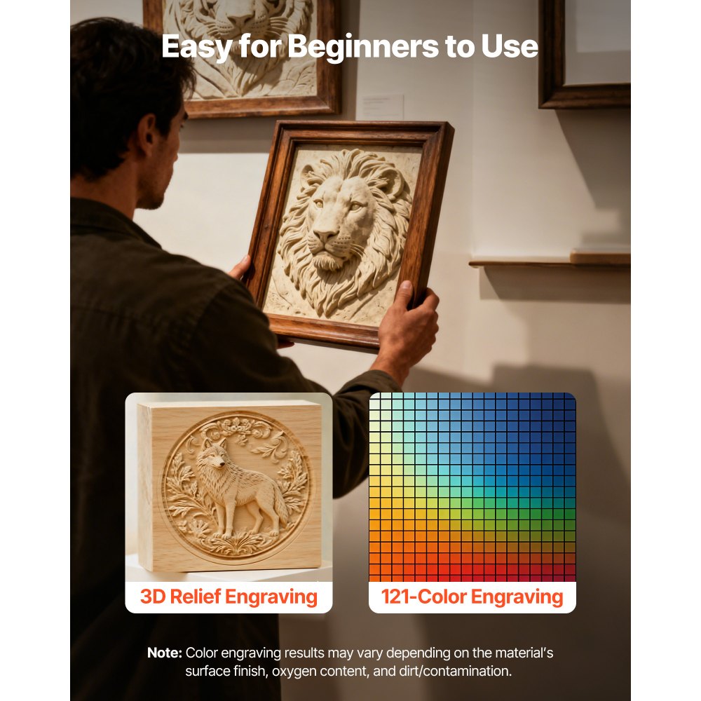 Przenośna grawerka laserowa VEVOR, 10 000 mm/s, 2 w 1, podwójna maszyna grawerująca (20 W niebieski i 2 W IR), obszar grawerowania 160 x 140 mm, ręczne i automatyczne ustawianie ostrości, narzędzie do grawerowania drewna i akrylu