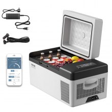 VEVOR Lodówka Samochodowa Przenośna Mini Lodówka Elektryczna 20L Cool Box Do Samochodu i Kempingu