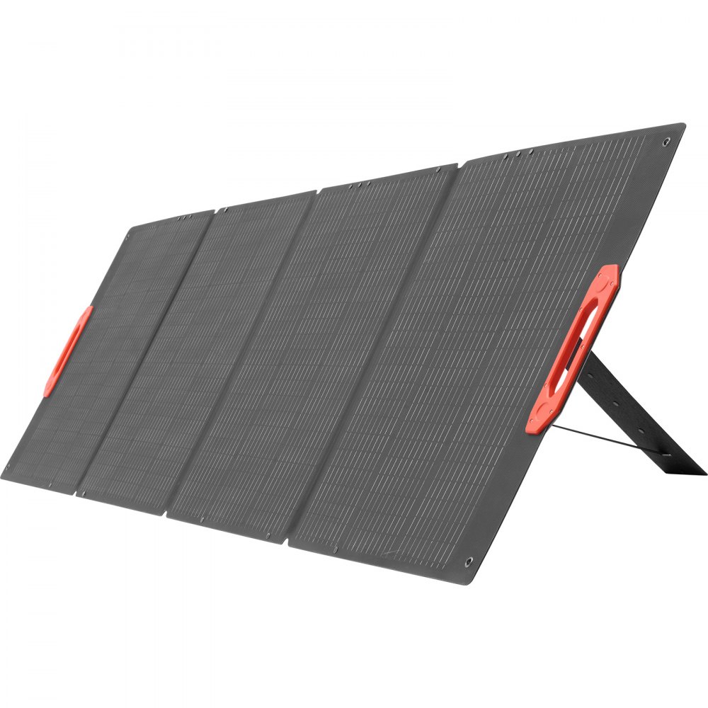 VEVOR Monokrystaliczne panele słoneczne 300 W składane, ładowarka z panelem słonecznym ETFE z wyjściem MC4 i adapterami DC 10 w 1, wodoodporność IP67, balkonowa stacja zasilania na kemping i wędrówki