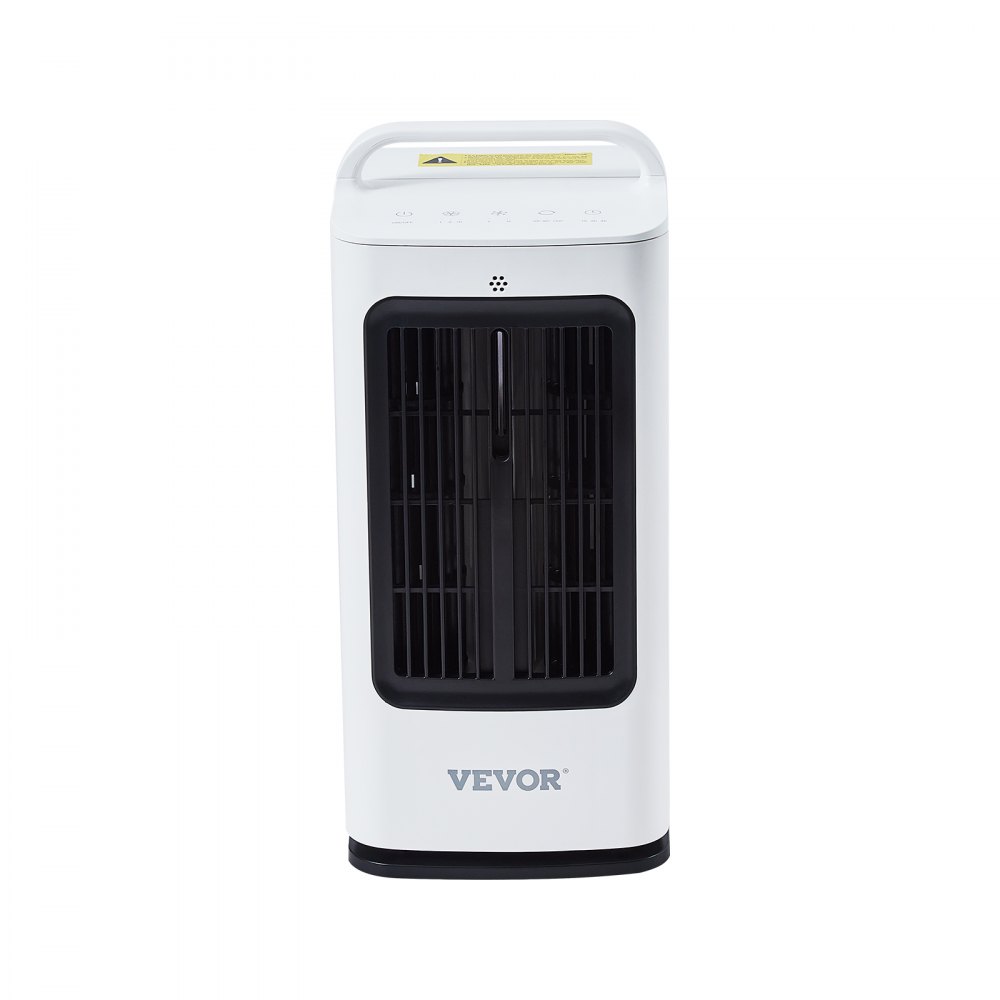 VEVOR Mobile Air Conditioner, 4-in-1 Evaporative Air Cooler, 3-Speed Mini Air Conditioner with 0-7 Hour Smart Timer, 1700 ml Water Tank, 7-Color Light, Desk AC Fan for Bedroom, Office