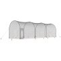 Siatka do klatki do gry w baseball VEVOR z ramą i siatką 12 x 3,6 x 3,6 m, siatka do klatki do gry w baseball do odbijania i ustawiania, siatka do gry w baseball, klatka do gry w baseball dla młodzieży lub dorosłych, czarna, do ogrodu