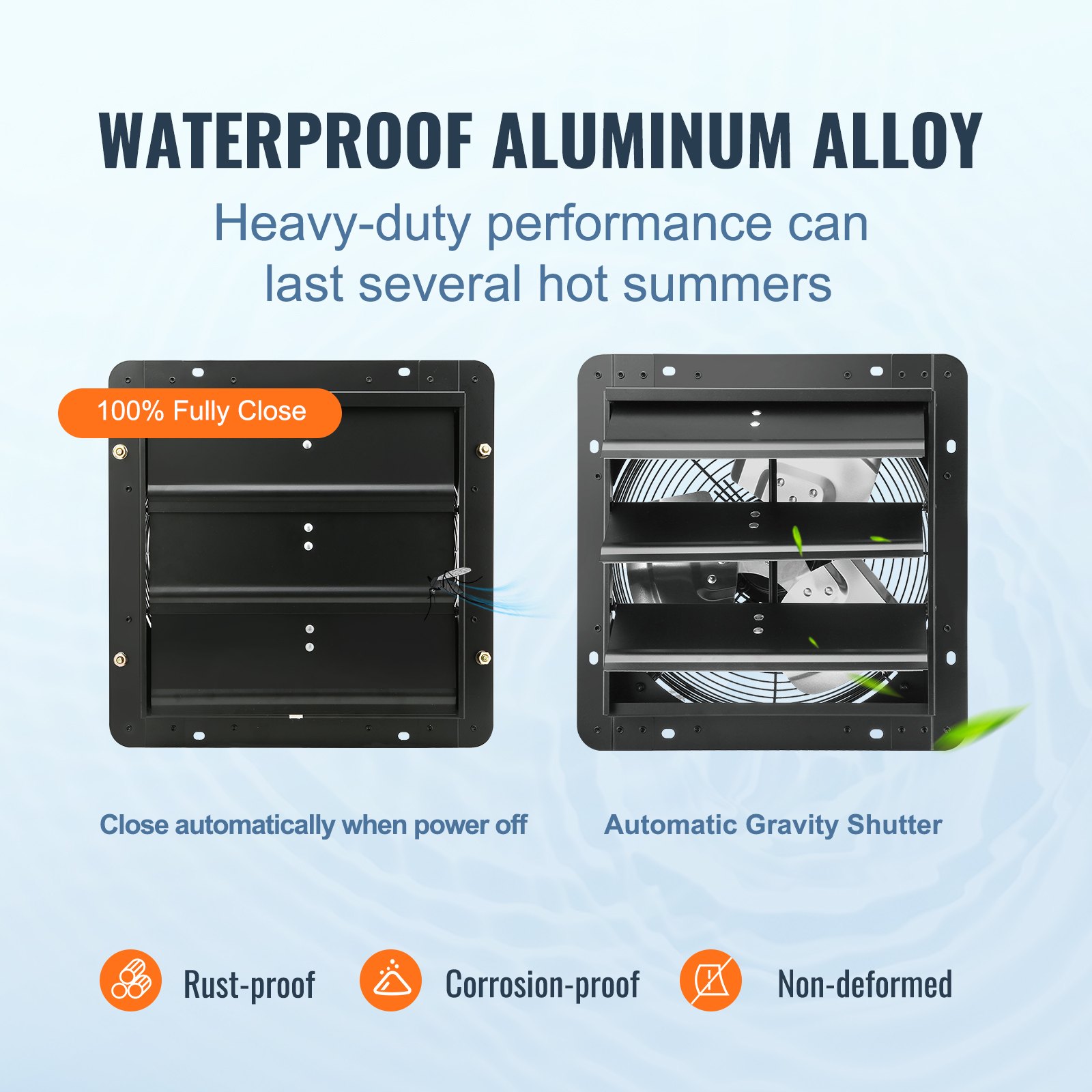 Wentylator wyciągowy VEVOR 305 mm, regulacja temperatury i wilgotności, silnik EC, 904 CFM, wentylator ścienny z regulacją prędkości, wentylacja i chłodzenie szklarni, garaży