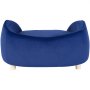 VEVOR Pet Sofa, Dog Couch for Medium-Sized Dogs and Cats, Soft Velvety Dog Sofa Bed, 37 kg Weight Capacity Cat Sofa, Dog Bed, Pet Bed Dark Blue