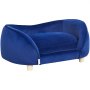 VEVOR Pet Sofa, Dog Couch for Medium-Sized Dogs and Cats, Soft Velvety Dog Sofa Bed, 37 kg Weight Capacity Cat Sofa, Dog Bed, Pet Bed Dark Blue