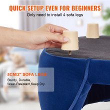 Sofa dla zwierząt VEVOR, kanapa dla psa dla średnich psów i kotów, miękka aksamitna sofa dla psa, 37kg wytrzymała sofa dla kota, legowisko dla psa, legowisko dla zwierząt ciemnoniebieskie