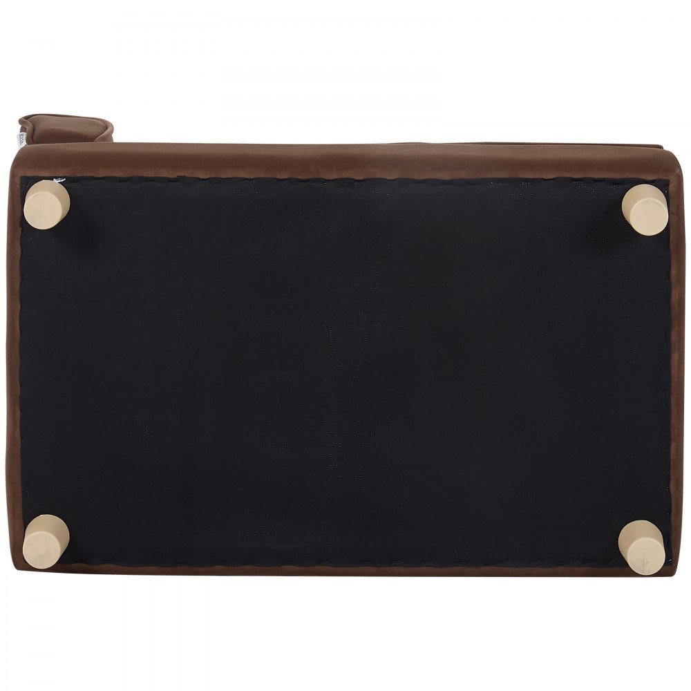 Sofa dla zwierząt VEVOR 760 x 450 x 415 mm Kanapa dla psa dla średnich psów i kotów Miękki aksamit Sofa dla psa 36 kg Wytrzymała Sofa dla kota Legowisko dla psa Ciemnobrązowy