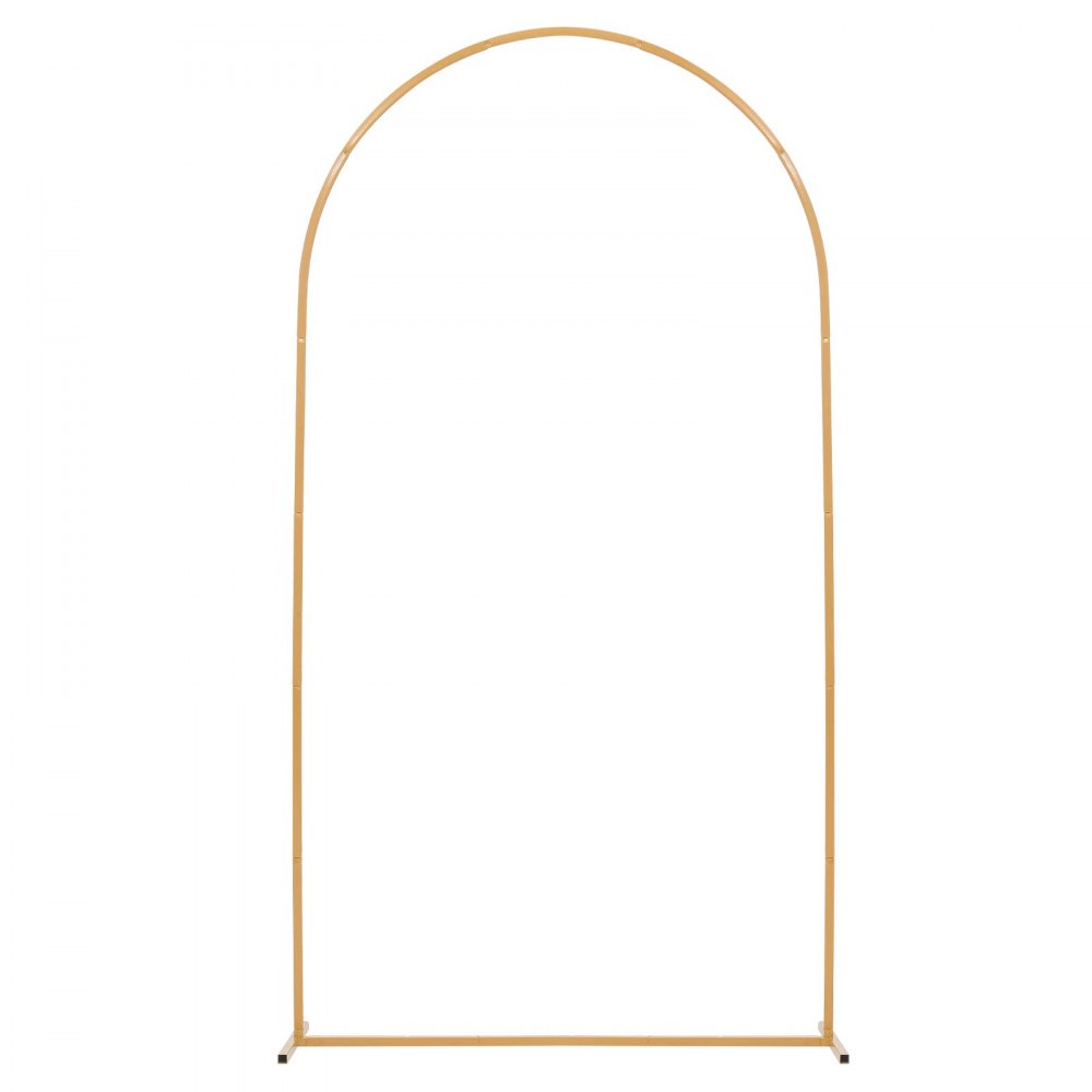 Łuk ślubny VEVOR, 2,2 x 1,2 m, stojak na tło, 1 zestaw, łuk metalowy w kolorze złotym, łuk ślubny, łuk balonowy na wesela, przyjęcia urodzinowe, ukończenia szkoły, święta i dekoracje ceremonii