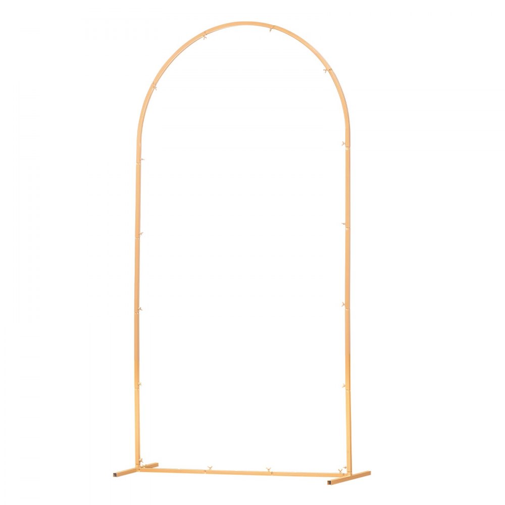 Łuk ślubny VEVOR, 2,2 x 1,2 m, stojak na tło, 1 zestaw, łuk metalowy w kolorze złotym, łuk ślubny, łuk balonowy na wesela, przyjęcia urodzinowe, ukończenia szkoły, święta i dekoracje ceremonii