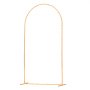 VEVOR Arch Backdrop Stand, 2.2 x 1.2 m, Stable Structure, Easy Assembly, 1 Piece Gold Metal Arch Backdrop Stand for Wedding, Birthday Party, Graduation, Holiday Celebration, and Ceremony Decoration
