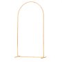 VEVOR Arch Backdrop Stand, 2.2 x 1.2 m, Stable Structure, Easy Assembly, 1 Piece Gold Metal Arch Backdrop Stand for Wedding, Birthday Party, Graduation, Holiday Celebration, and Ceremony Decoration