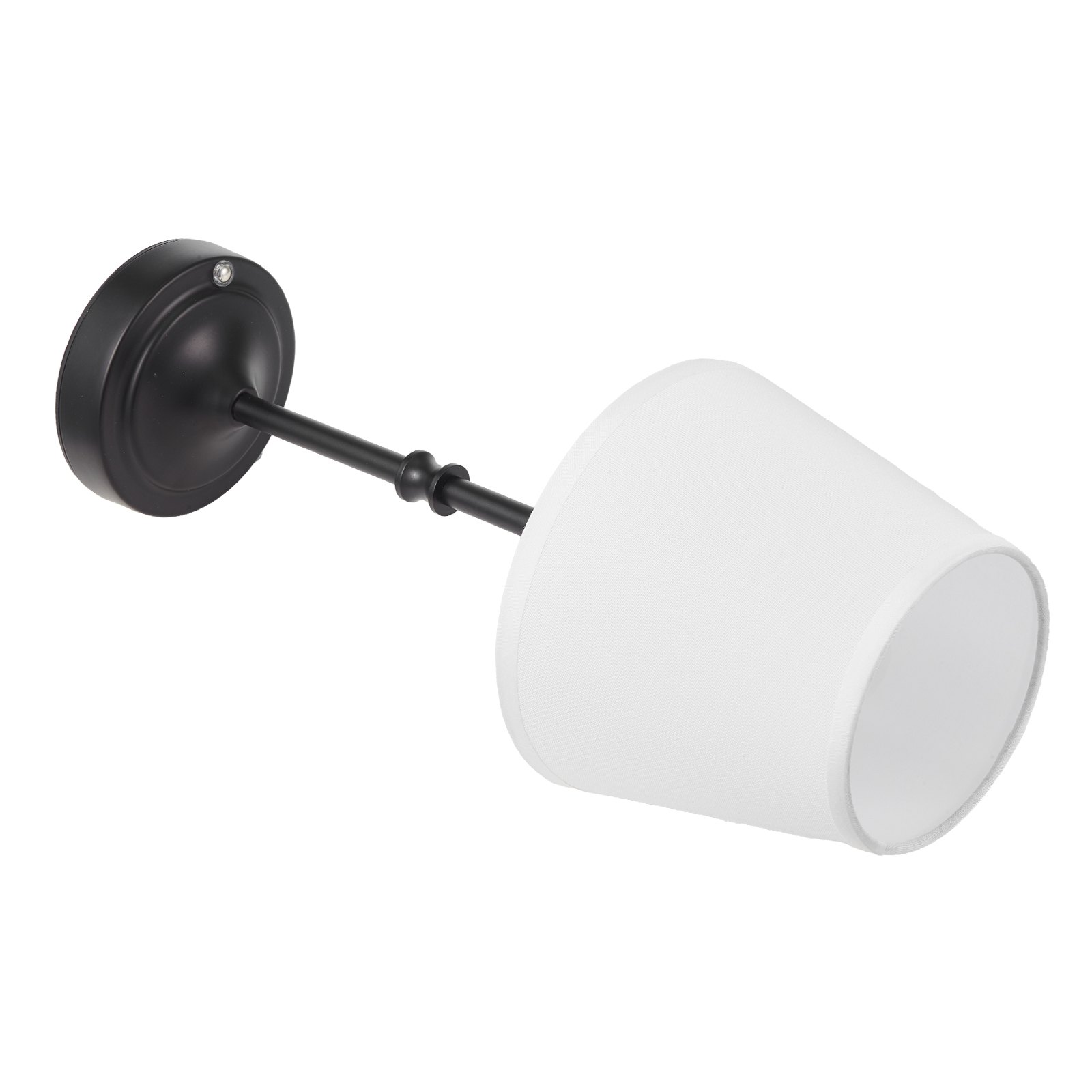 VEVOR Bezprzewodowa lampa stołowa z kloszem z tkaniny i wbudowanym akumulatorem 5200 mAh, lampa biurkowa (16 x 16 x 40 cm), ściemnialna (3 poziomy), lampa stołowa do baru, czarna