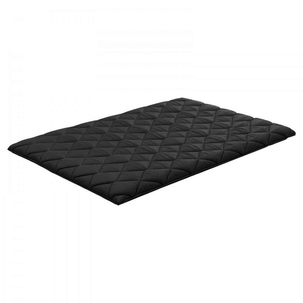 Materac futonowy VEVOR (2032 x 1372 x 89 mm), składany tatami (pełnowymiarowy), materac podłogowy z torbą do przechowywania i elementami montażowymi, 9-warstwowa mata do spania do jogi medytacyjnej, kolor czarny