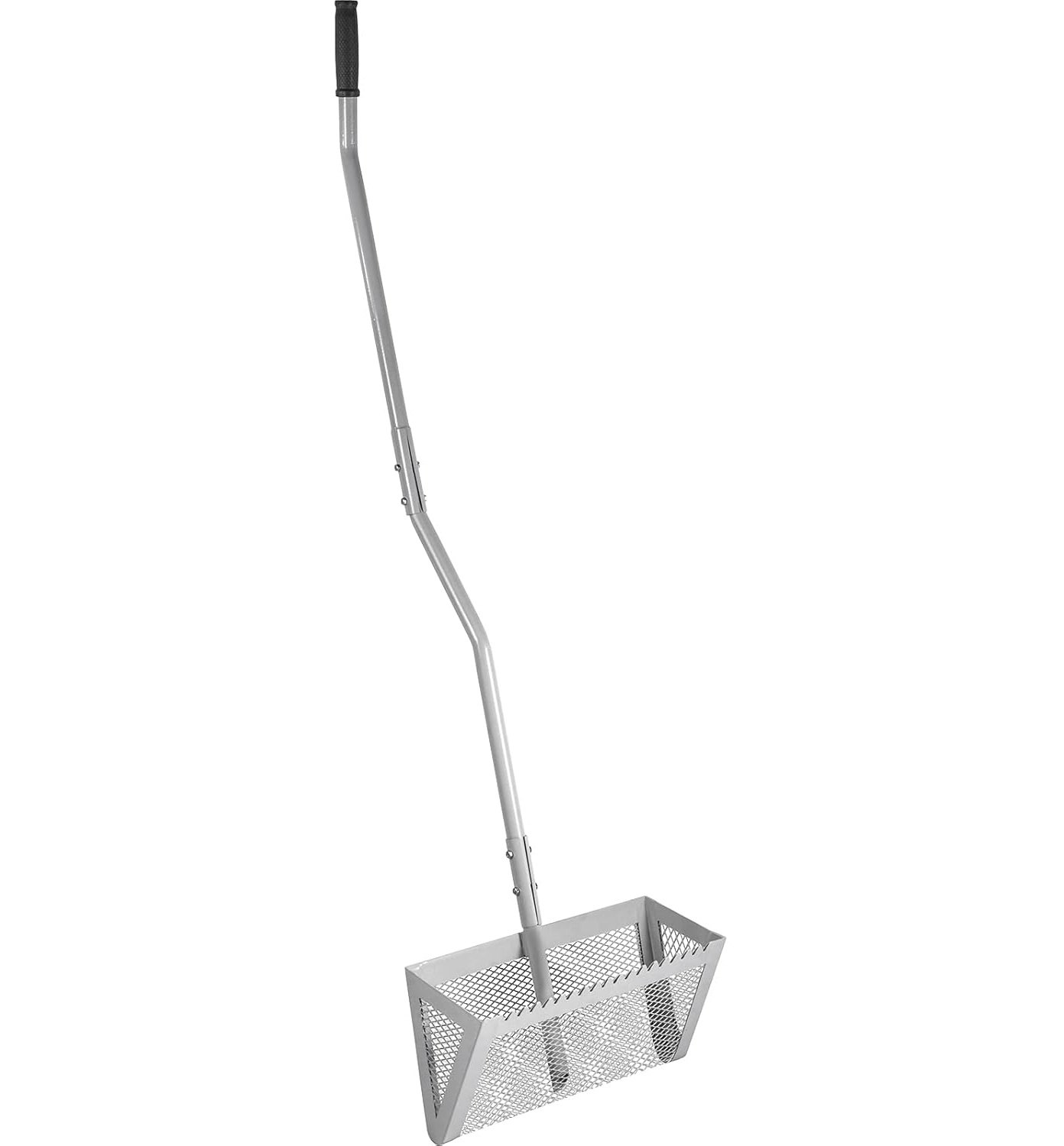 VEVOR Sand Rake Grabie plażowe 52" Grabie do obornika Sand Flea Grabie 16" Srebrny wycinak do chwastów