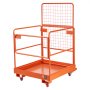 VEVOR Forklift Safety Cage, 920 x 1045 mm, Forklift Man Basket with 4 Wheels, 544.31 kg Load Capacity, Heavy Duty Work Platform, Collapsible Lift Basket Safety Set, for Most Aerial Jobs Lifting Loader