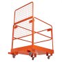 VEVOR Forklift Safety Cage, 920 x 1045 mm, Forklift Man Basket with 4 Wheels, 544.31 kg Load Capacity, Heavy Duty Work Platform, Collapsible Lift Basket Safety Set, for Most Aerial Jobs Lifting Loader