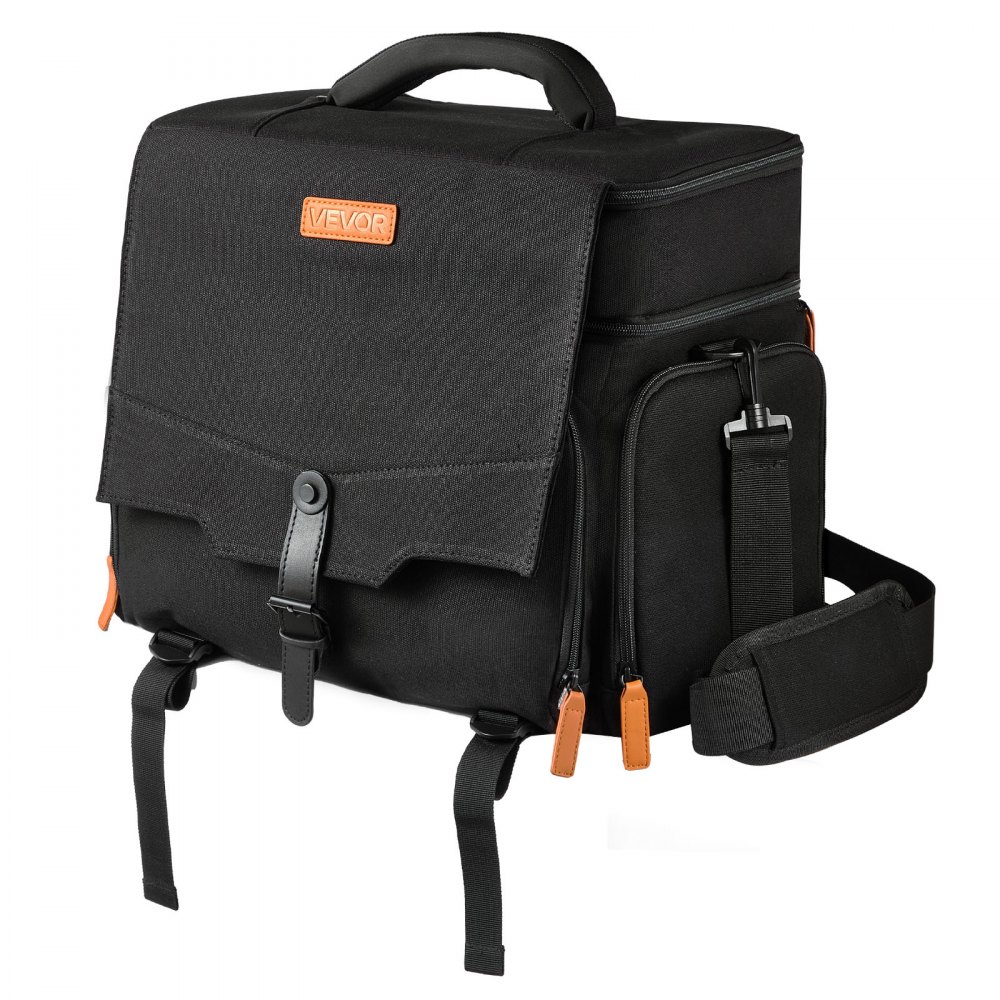 VEVOR Miniature Storage Carrying Figure Bag, Fits 16 Infantry Minis, Miniature Transport Bag with Handle & Adjustable Shoulder Strap, 1 Foam Layer for Large Storage Capacity (Minis Not Included)