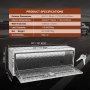 VEVOR Skrzynia narzędziowa podwoziowa, 1219 x 430 x 460 mm, aluminiowa skrzynia narzędziowa z zamkiem i kluczykami, wodoodporna skrzynia narzędziowa do ciężarówek, furgonetek, przyczep itp.