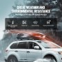 VEVOR Box dachowy, bagażnik dachowy, 340 l, z twardą skorupą ABS, otwierany z obu stron i 2 wzmocnionymi paskami, bagażnik do samochodów kombi i SUV-ów