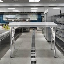 VEVOR Stół roboczy stół do przygotowywania potraw gastronomicznych 1220 x 610 mm maks 300 kg