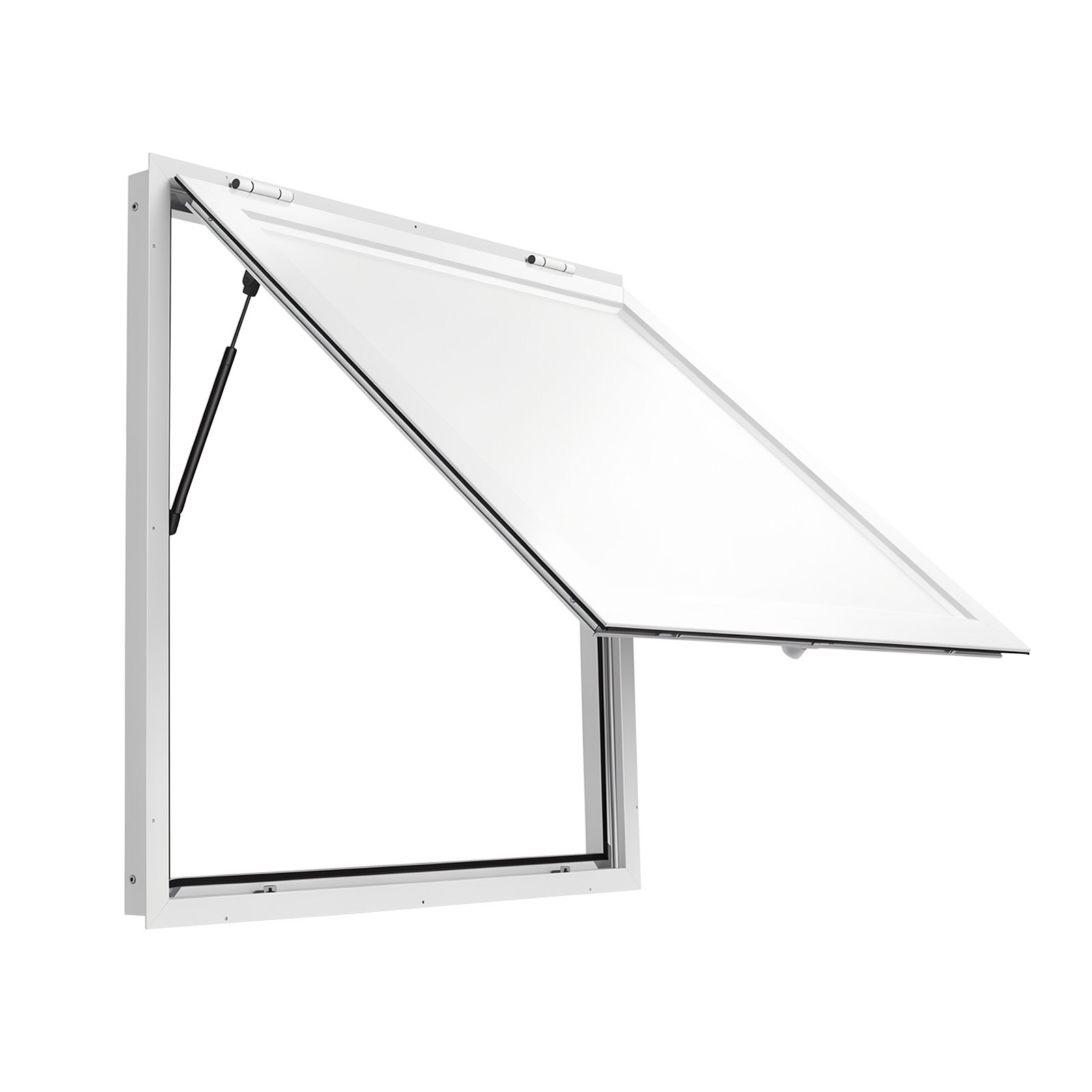Okno sprzedażowe VEVOR do food trucków 915 x 915 mm Okno do punktów gastronomicznych Idealne do sprzedaży ulicznej, na wynos i w okienkach drive-through, otwierane do 85°, z podwójnymi paskami uszczelniającymi i wewnętrznym mechanizmem blokującym